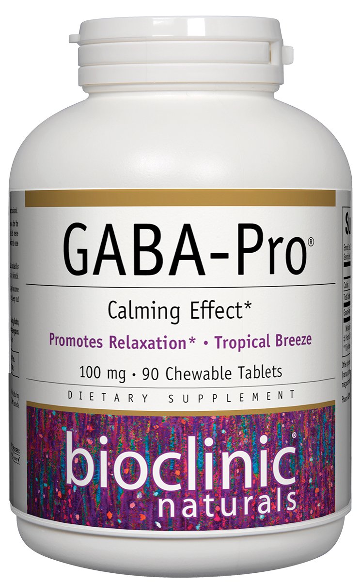 GABA - Pro - Natural 90 Chewable Tablets by Bioclinic Naturals