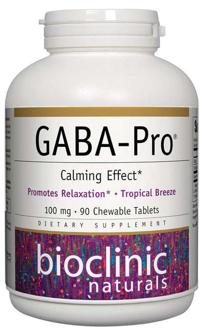 GABA - Pro - Natural 90 Chewable Tablets by Bioclinic Naturals