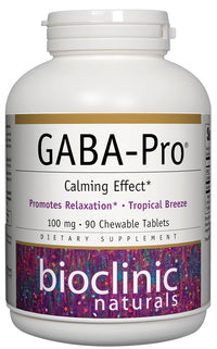 GABA - Pro - Natural 90 Chewable Tablets by Bioclinic Naturals