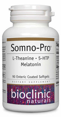 Bioclinic Naturals Somno-Pro L-Theanine - 5-HTP - Melatonin Tropical Breeze 90 Chewable Tablets