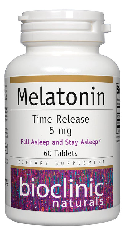 Bioclinic Naturals, Melatonin Time Release 5 mg 60 tabs