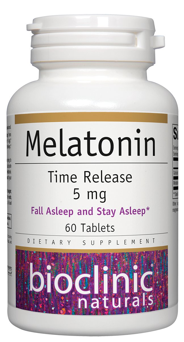 Bioclinic Naturals, Melatonin Time Release 5 mg 60 tabs