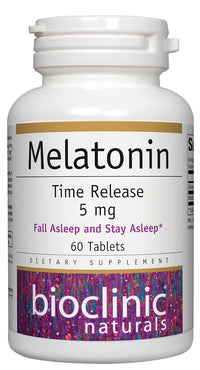 Bioclinic Naturals, Melatonin Time Release 5 mg 60 tabs