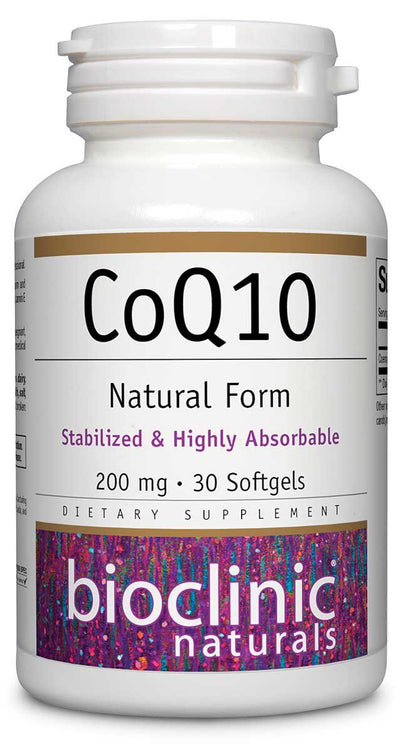 Bioclinic Naturals CoQ10 200 mg 30 gels