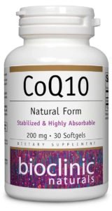 Bioclinic Naturals CoQ10 200 mg 30 gels bottle