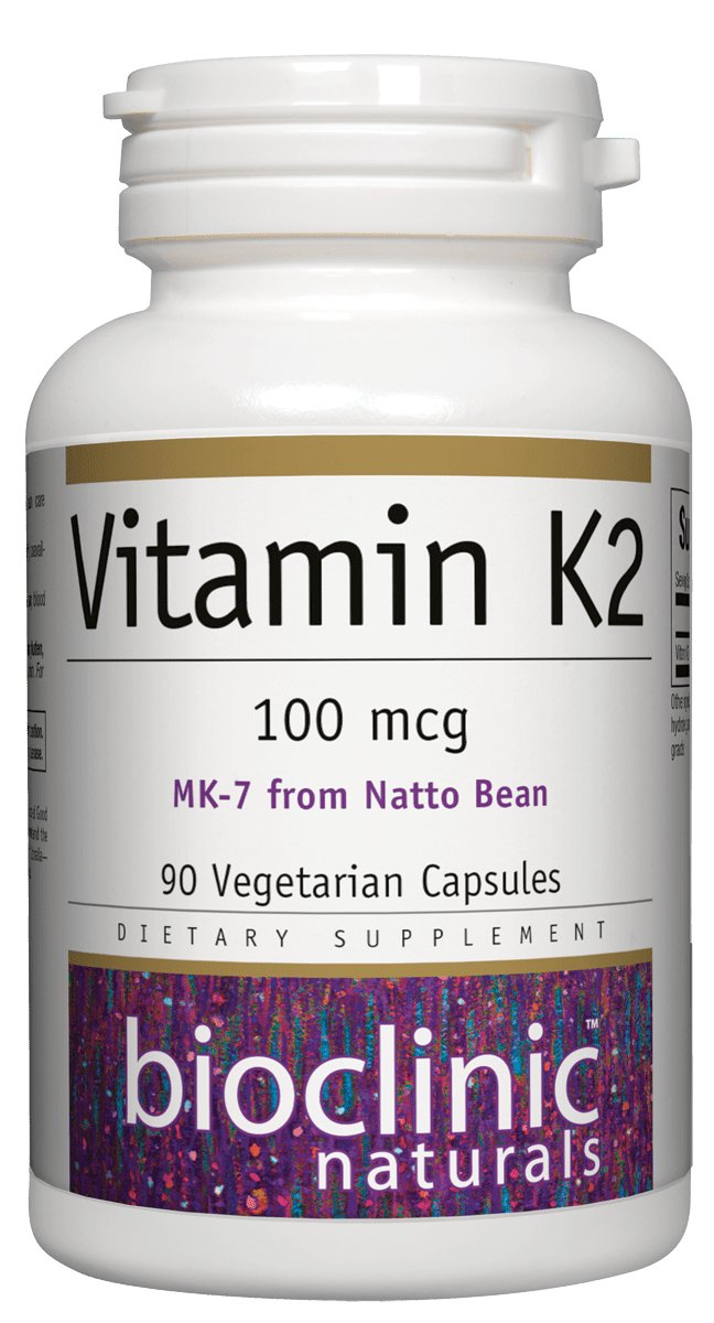 Bioclinic Naturals - Vitamin K2 100 mcg. - 90 Vegetarian Capsules