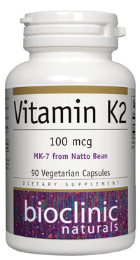 Bioclinic Naturals - Vitamin K2 100 mcg. - 90 Vegetarian Capsules