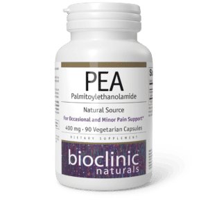 Bioclinic Naturals Pea Palmitoylethanolamide 400 mg 90 Vegetarian Capsules bottle