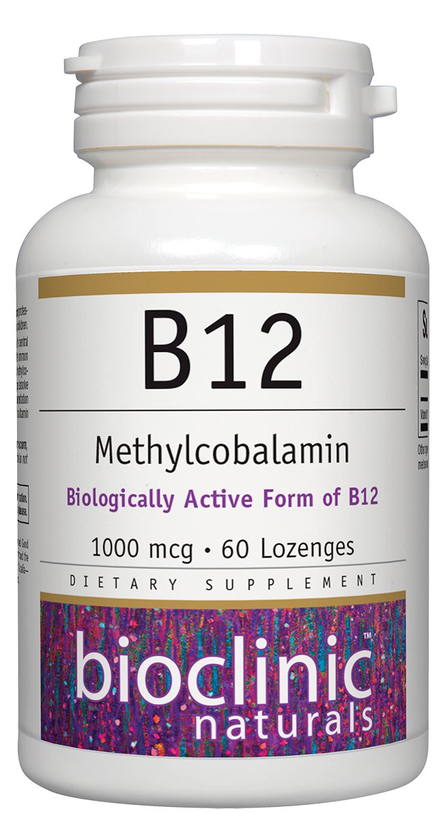 Bioclinic Naturals - B12 Methylcobalamin 1000 mcg 60 loz bottle