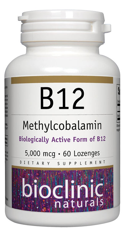 Bioclinic Naturals - B12 Methylcobalamin 5000 mcg 60 LOZ