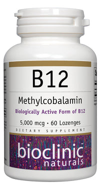 Bioclinic Naturals - B12 Methylcobalamin 5000 mcg 60 LOZ