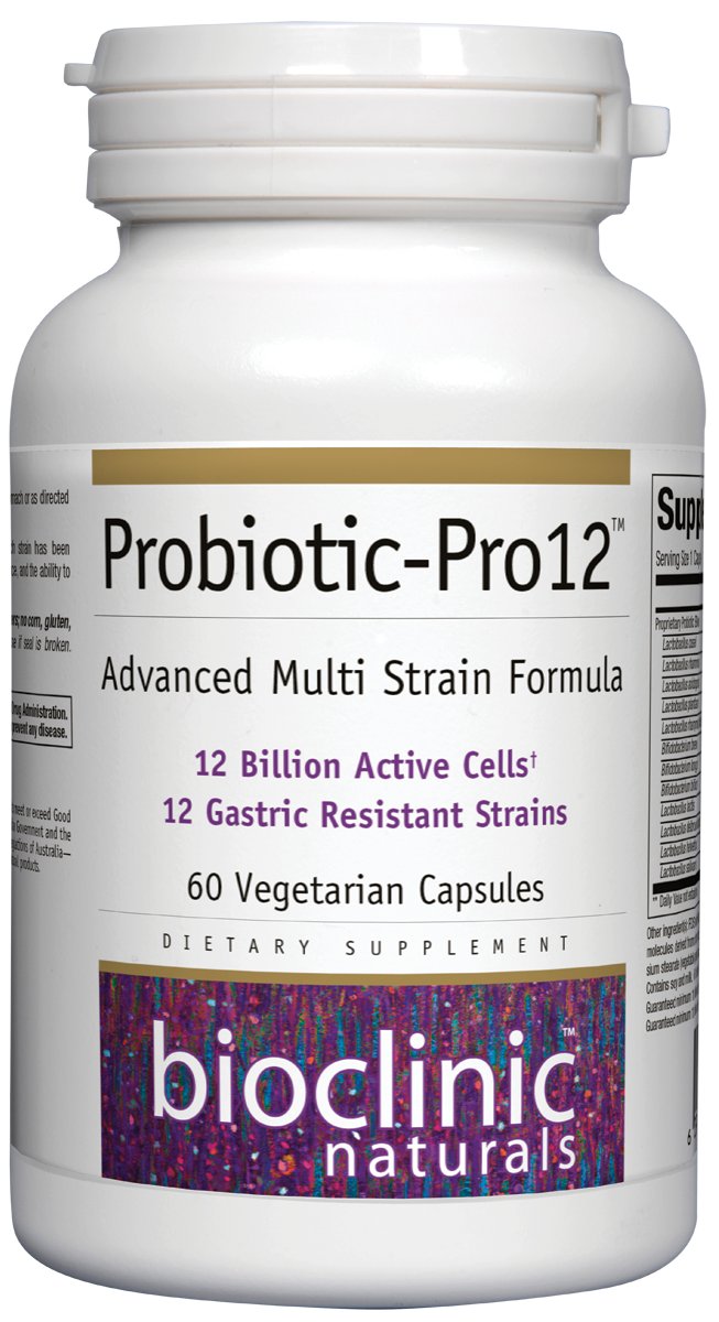 Bioclinic Naturals - Probiotic-Pro 12 60 vcaps bottle