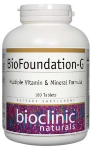 Bioclinic Biofoundation Tablets, 180 Count bottle