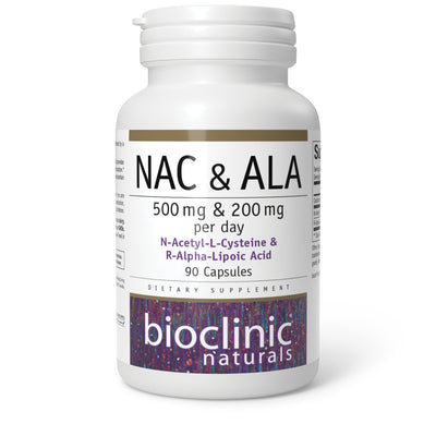 Bioclinic Naturals NAC & ALA 90 Capsules