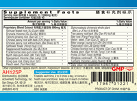Guang Ci Tang Jin Gu Die Da Pian Bruise Mender 200 Tablets Supplement Facts