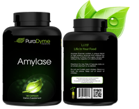 PuraDyme Amylase, 180 Capsules bottle