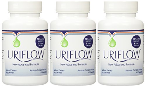 Uriflow Natural Therapy for Kidney Stones 3 - 60 Capsule Bottles