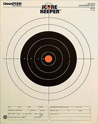 Score Keeper® Fluorescent Orange and Black Bull Targets 100 yd. Small Bore 12Pk
