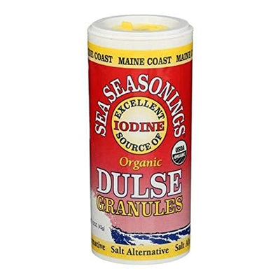 Maine Coast Sea Vegetables Organic Dulse Granules Shaker | Seaweed Seasoning | Rich in Iodine & Protein | Harvested from North Atlantic | Great for Salads, Soup & Smoothies | 1.5 oz (Pack of 1)