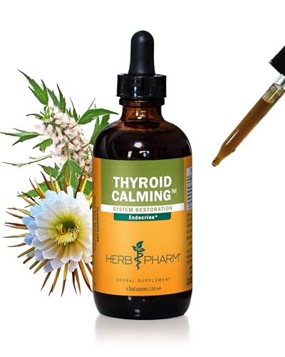 Herb Pharm Thyroid Calming Herbal Formula for Endocrine System Support, 4 Oz