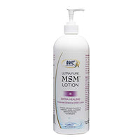 NWC Naturals Ultra-Pure MSM Lotion, All Natural, Hypoallergenic, Extra-Healing, Nourishing Body Lotion 32 Ounces
