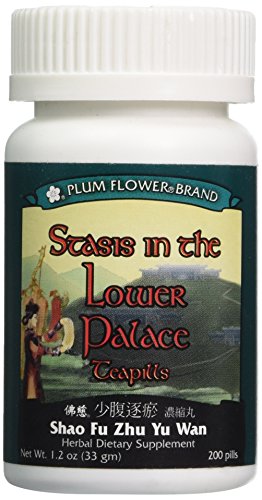 Stasis In The Lower Palace Teapills (Shao Fu Zhu Yu Wan), 200 ct, Plum Flower