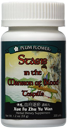Stasis In The Mansion Of Blood Teapills (Xue Fu Zhu Yu Tang Wan), 200 ct, Plum Flower
