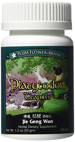 Jie Geng Wan, Platycodon Teapills, 200 ct, Plum Flower