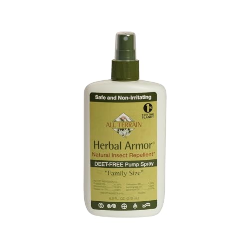 Herbal Armor DEET-Free Pump Spray 8oz. Insect Repellent - Value Size, Plant-Based and All-Natural Bug Repellent for Outdoor Protection, Safe for Family and Pets