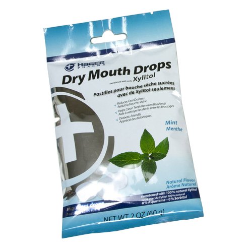 Hager Pharma Dry Mouth Drops, Mint, 2 Ounce