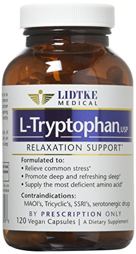 Lidtke Technologies L-Tryptophan Veggie Capsules, 120 Count