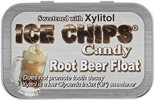 ICE CHIPS Xylitol Candy Single Tin Root Beer