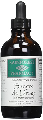 Sangre de Drago (or grado) Peruvian Dragons Blood Liquid (4oz) | 100% Pure Liquid Sap Ecologically Wildcrafted Croton Lechleri Dragons Blood for Natural Skin Healing and Digestion Support