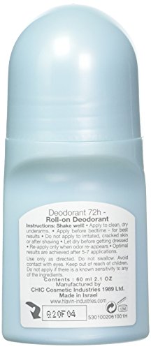 LAVILIN Roll On Deodorant for Women and Men - Aluminum Free Deodorant with Up to 72 Hour Long-Lasting Protection and Odor Control  Alcohol, Paraben and Cruelty FREE Sensitive Skin deodorant (2 oz)