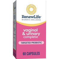 Renew Life Women's Wellness Vaginal and Urinary Probiotic and Cranberry Supplement, Probiotic Supplement for pH Balance for Women, Digestive Health, Dairy, Soy and Gluten-Free, 3.5 Billion CFU 60 Ct