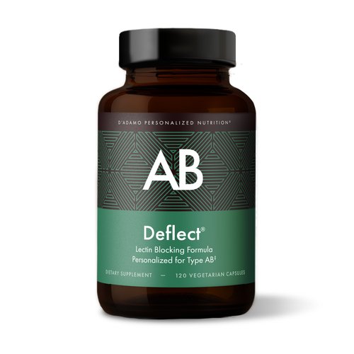 D'Adamo Personalized Nutrition Deflect AB, 120 Count Supplement Facts