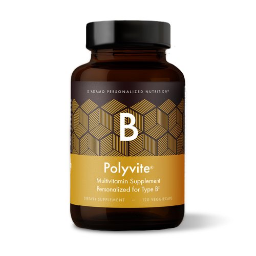 D'Adamo Personalized Nutrition - Polyvite B 120 vcaps Supplement Facts