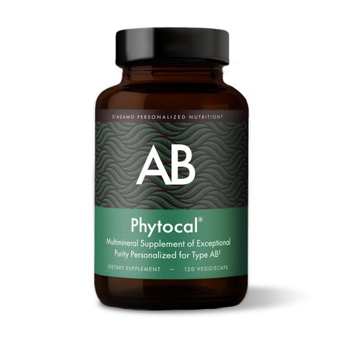 D'Adamo Personalized Nutrition Phytocal AB, 120 Count Supplement Facts