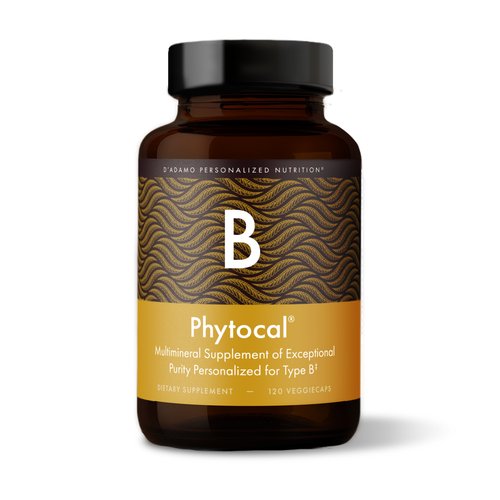 D'Adamo Personalized Nutrition - Phytocal B 120 vcaps Supplement Facts