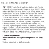 High Protein Cinnamon Crisp Bar