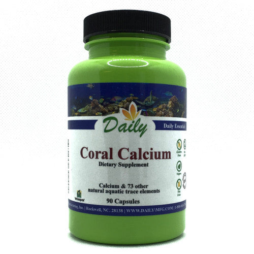 Daily Manufacturing Coral Calcium (Non-GMO Coral Calcium) 90 Vegetarian Capsules