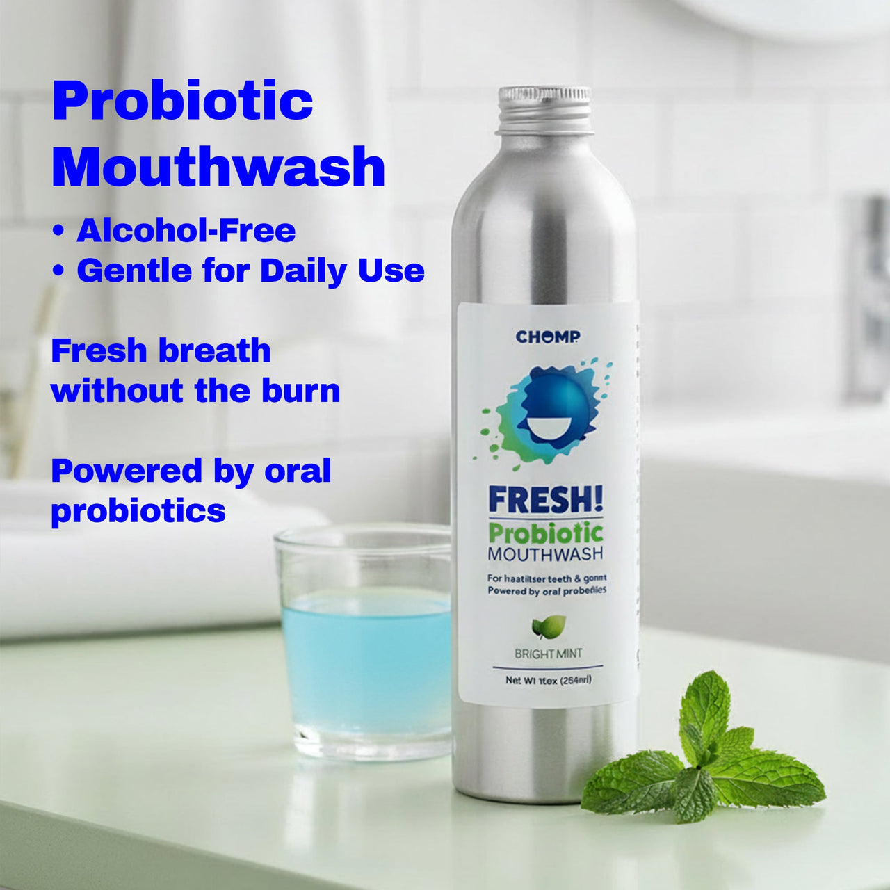 FRESH! Probiotic Bright Mint Mouthwash
