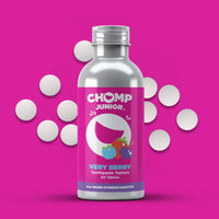CHOMP JR Very Berry NHAP Toothpaste Tablets