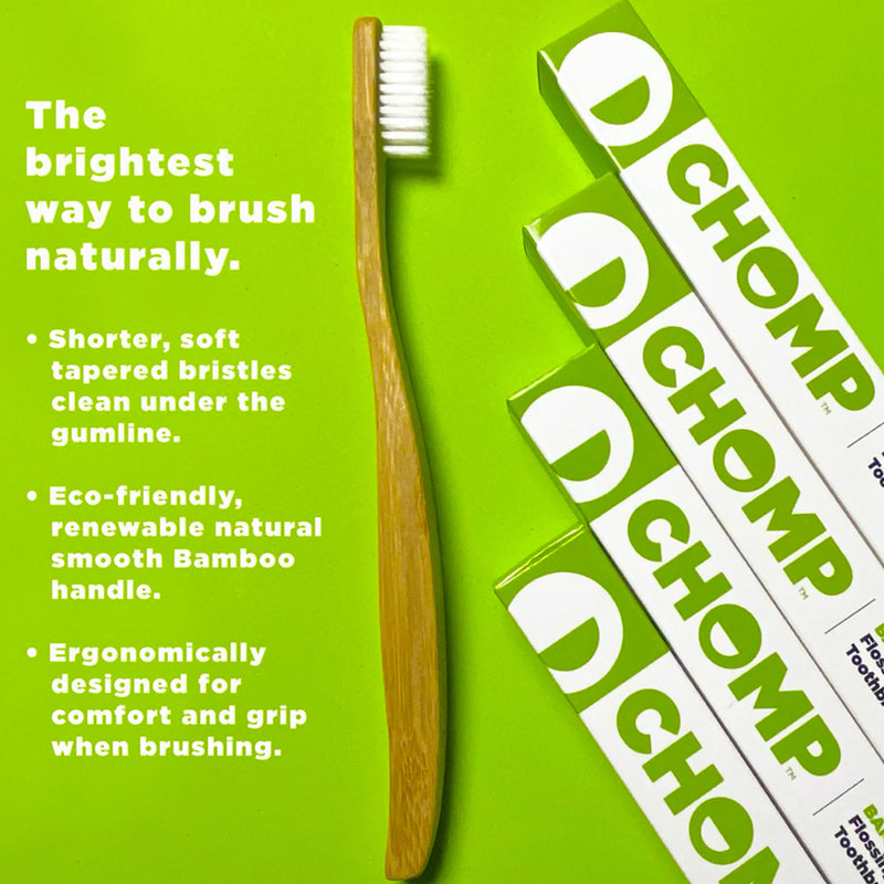 CHOMP Very Berry Toothpaste Tablets with NHAP Refills with Flossing Toothbrush