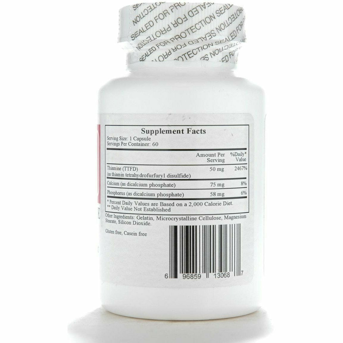 Ecological Formulas All Thiamine, 250 Capsules bottle
