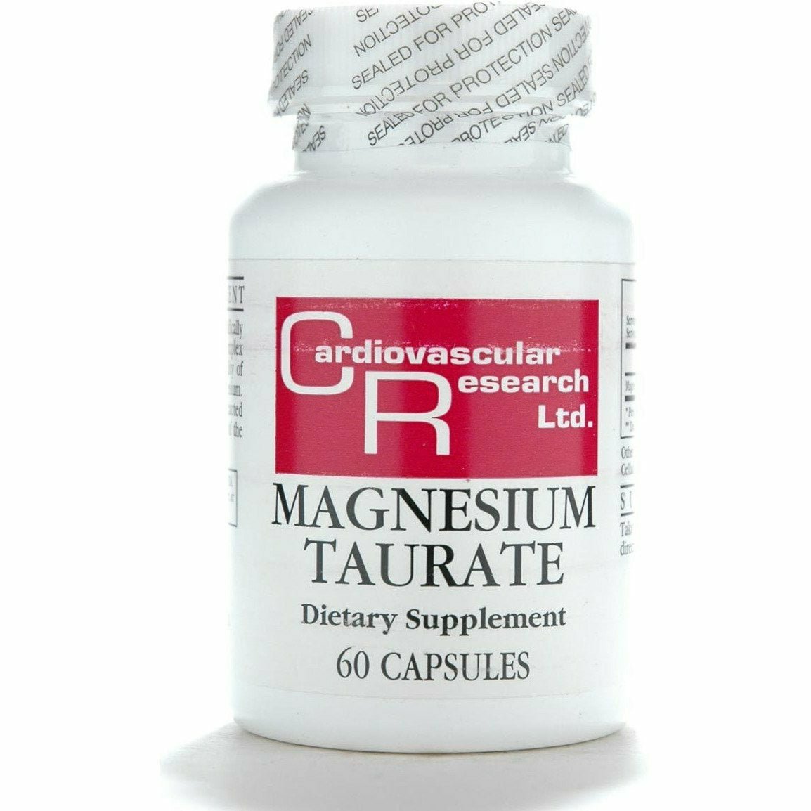 Cardiovascular Research Magnesium Taurate - 125 mg Elemental Magnesium -120 Count (60 X2)