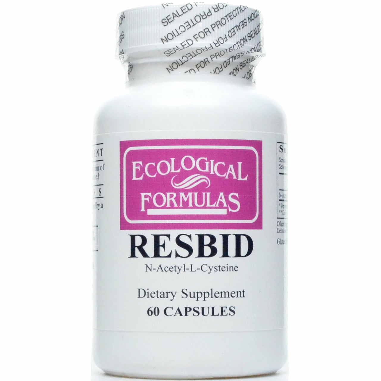 Ecological Formulas Resbid 500 Mg, White, 60 Count