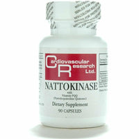 Nattokinase 50mg/1000FU 90 Capsules - 2 Pack - Ecological Formulas/Cardiovascular Research