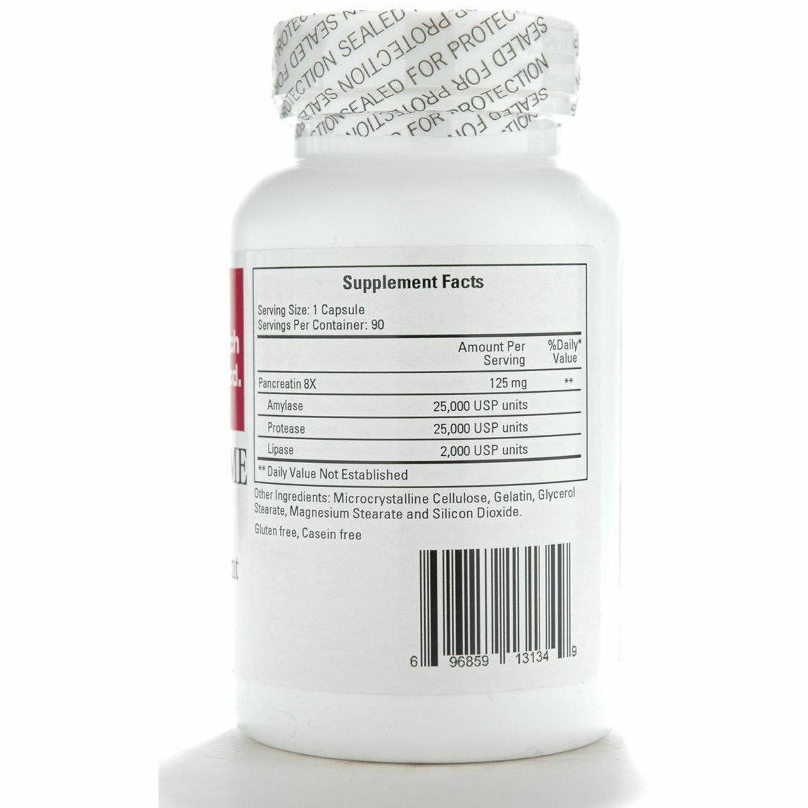 Ecological Formulas - Pan-8-Supreme (Pancreatin-8X) 90 caps bottle