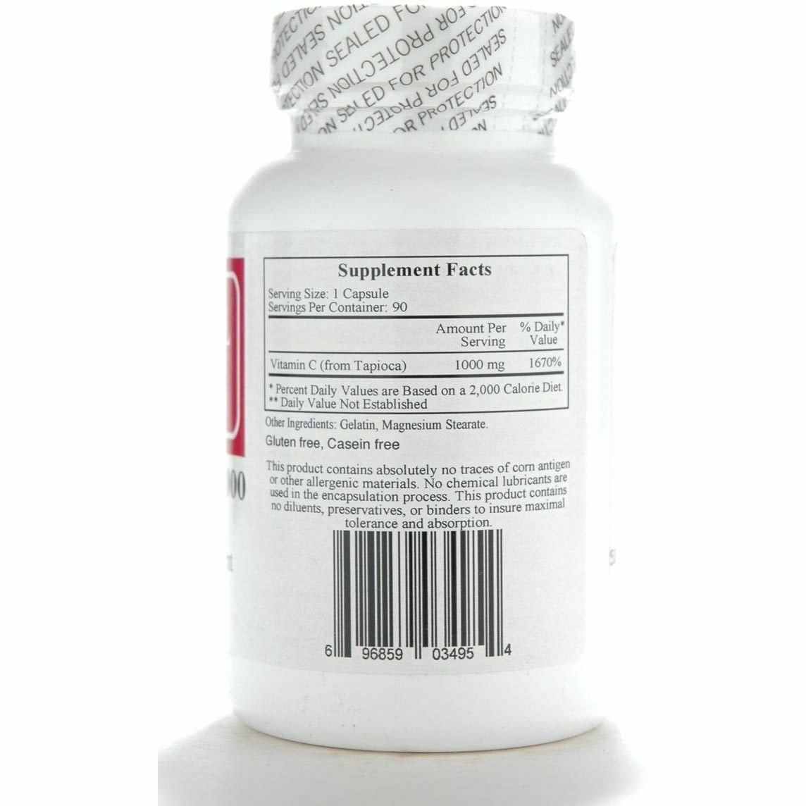 Vitamin C-1000 from Tapioca 90 Capsules bottle